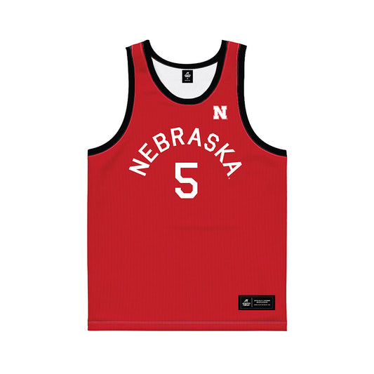 Nebraska - NCAA Women's Basketball : Claire Johnson - Hardwood Reissue Basketball Jersey-0