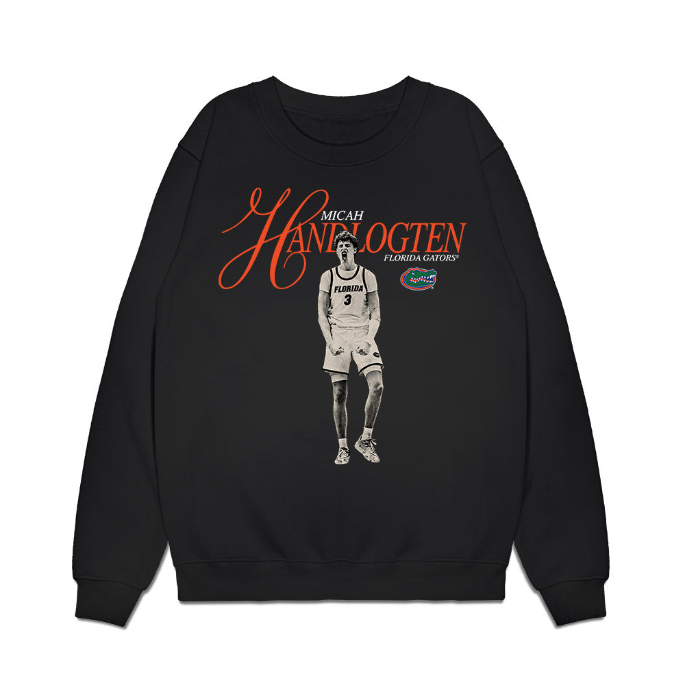 Florida - NCAA Men's Basketball : Micah Handlogten - Legacy Premium Crewneck Sweatshirt-0