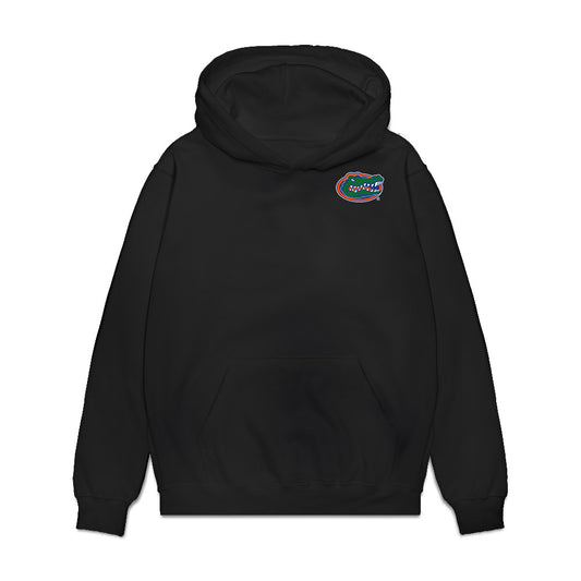 Florida - NCAA Men's Basketball : Micah Handlogten - Cutout Collage Premium Hooded Sweatshirt-0