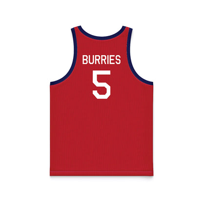 Arizona - NCAA Men's Basketball : Brayden Burries - Hardwood Reissue Basketball Jersey-1