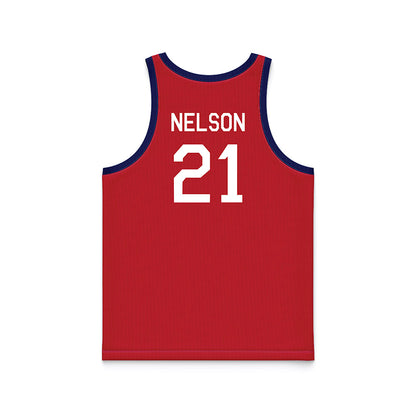 Arizona - NCAA Men's Basketball : Evan Nelson - Hardwood Reissue Basketball Jersey-1