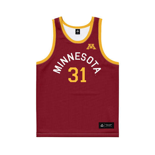Minnesota - NCAA Women's Basketball : Finau Tonga - Hardwood Reissue Basketball Jersey-0
