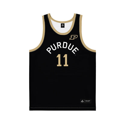 Purdue - NCAA Men's Basketball : Jacob Webber - Hardwood Reissue Basketball Jersey-0