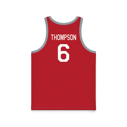 Ohio State - NCAA Men's Basketball : Anthony Thompson - Red Hardwood Basketball Jersey-1