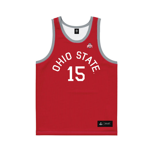 Ohio State - NCAA Women's Basketball : Seini Henry - Red Hardwood Basketball Jersey-0