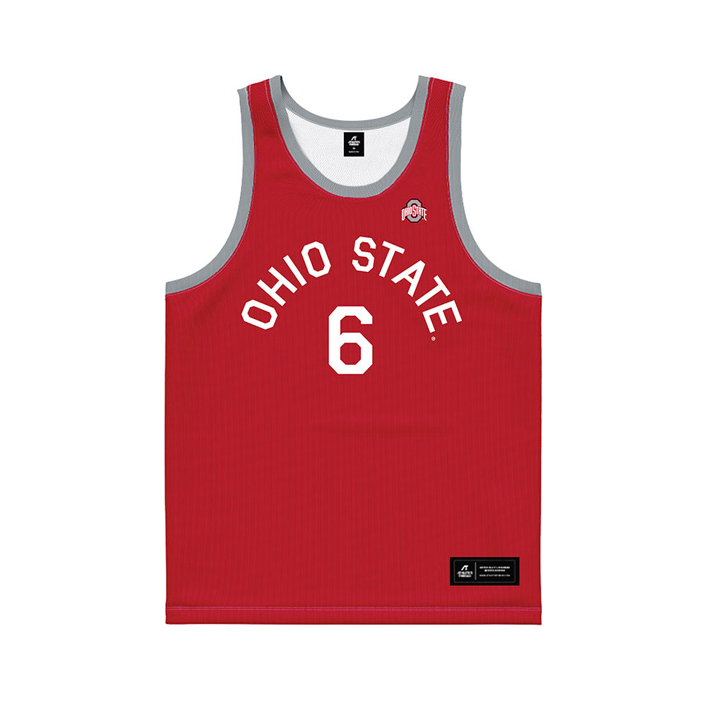 Ohio State - NCAA Men's Basketball : Anthony Thompson - Red Hardwood Basketball Jersey-0