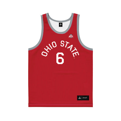 Ohio State - NCAA Men's Basketball : Anthony Thompson - Red Hardwood Basketball Jersey-0