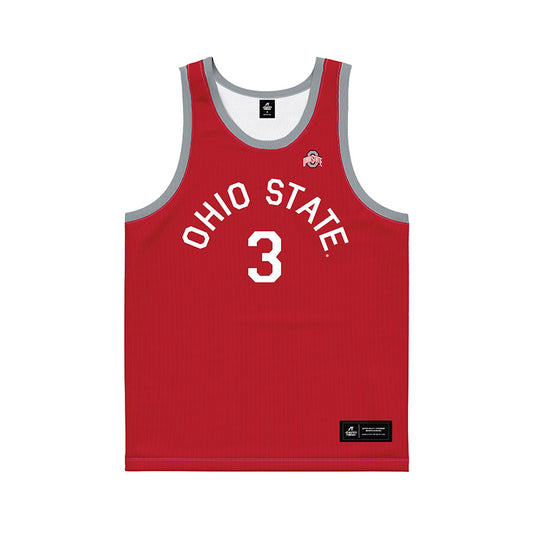 Ohio State - NCAA Women's Basketball : Kennedy Cambridge - Red Hardwood Basketball Jersey-0