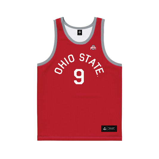 Ohio State - NCAA Men's Basketball : Alex Smith - Red Hardwood Basketball Jersey-0