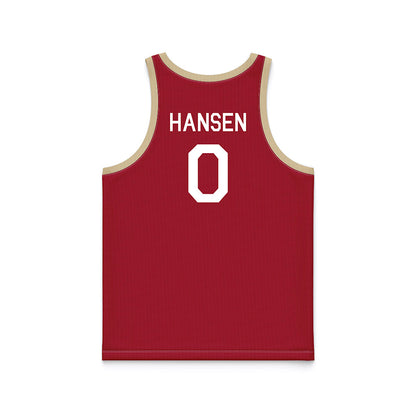 Oklahoma - NCAA Men's Basketball : Jake Hansen - Hardwood Reissue Basketball Jersey-1