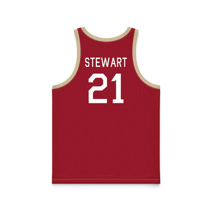 Oklahoma - NCAA Women's Basketball : Brooklyn Stewart - Hardwood Reissue Basketball Jersey-1