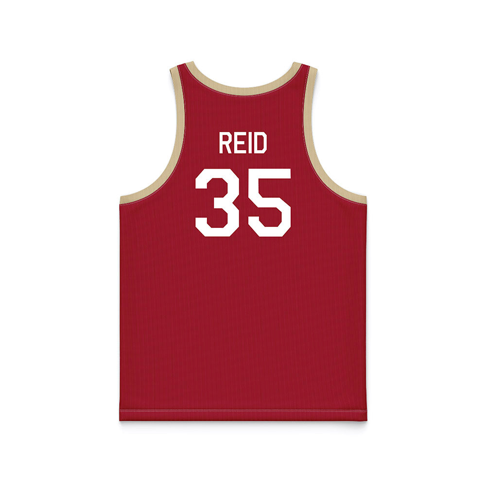 Oklahoma - NCAA Men's Basketball : Derrion Reid - Hardwood Reissue Basketball Jersey-1