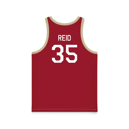 Oklahoma - NCAA Men's Basketball : Derrion Reid - Hardwood Reissue Basketball Jersey-1
