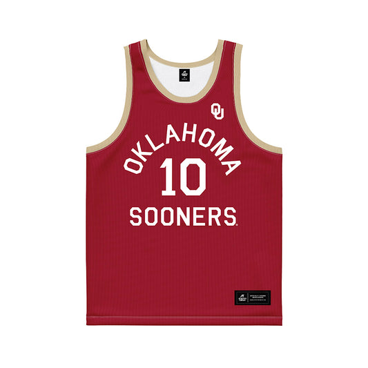 Oklahoma - NCAA Women's Basketball : Emma Tolan - Hardwood Reissue Basketball Jersey-0