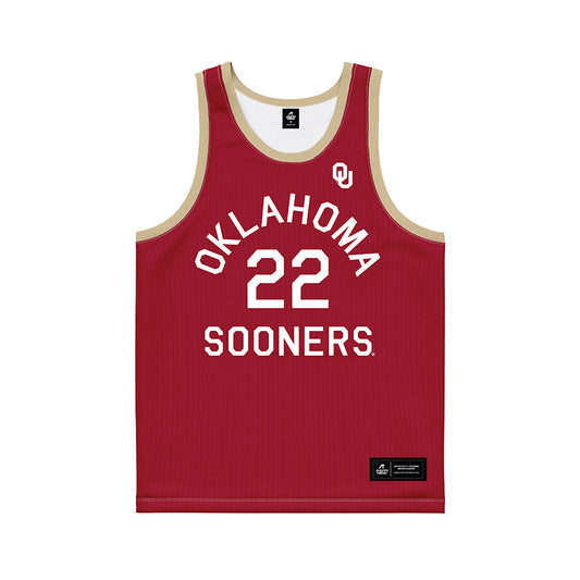 Oklahoma - NCAA Men's Basketball : Kuol Atak - Hardwood Reissue Basketball Jersey-0
