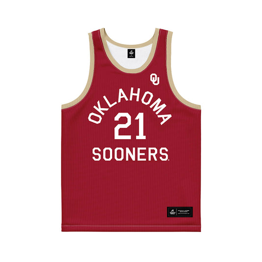 Oklahoma - NCAA Women's Basketball : Brooklyn Stewart - Hardwood Reissue Basketball Jersey-0