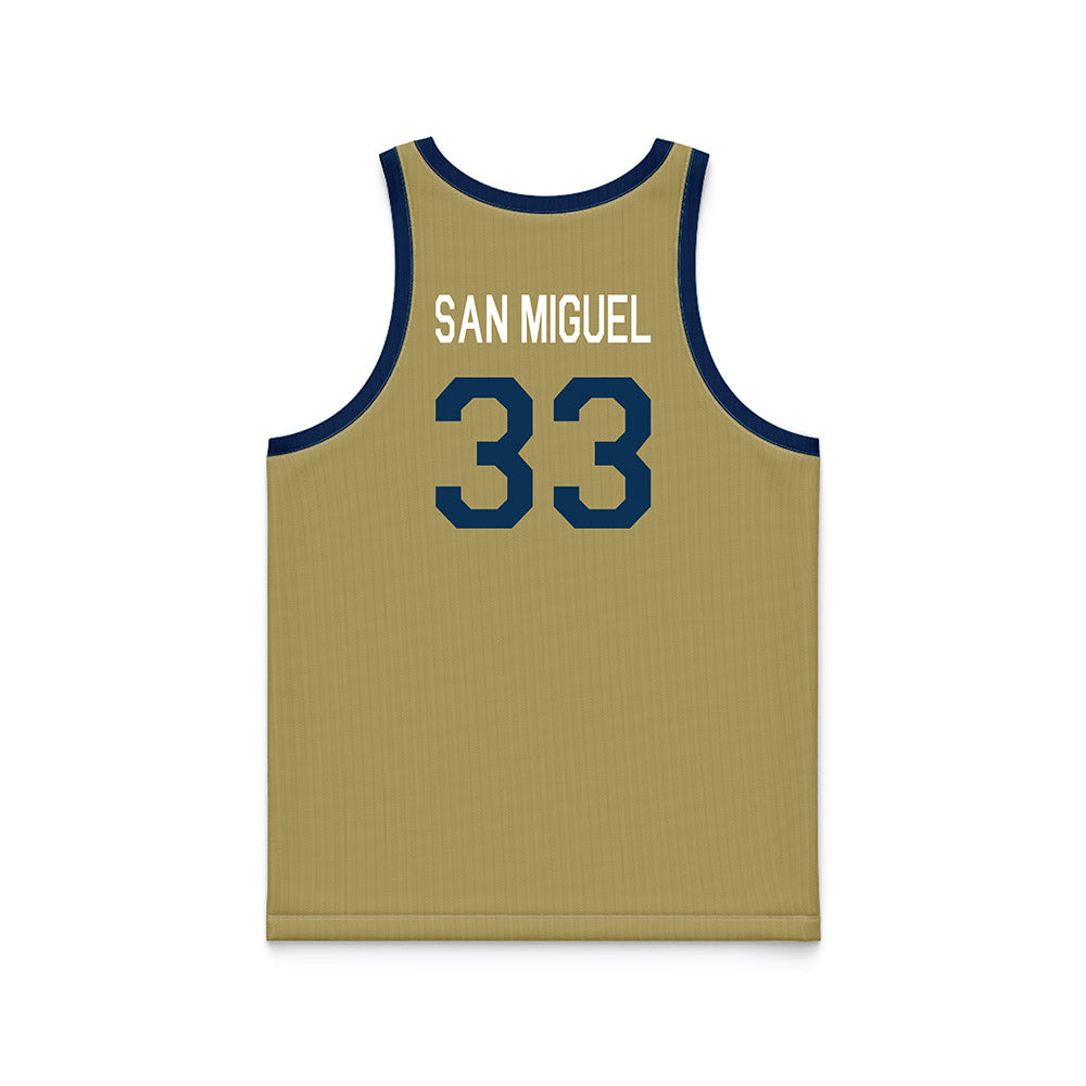 Georgia Tech - NCAA Men's Basketball : Marcos San Miguel - Hardwood Reissue Basketball Jersey-1