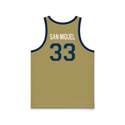 Georgia Tech - NCAA Men's Basketball : Marcos San Miguel - Hardwood Reissue Basketball Jersey-1