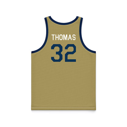 Georgia Tech - NCAA Women's Basketball : D'Asia Thomas - Hardwood Reissue Basketball Jersey-1