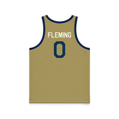Georgia Tech - NCAA Men's Basketball : Akai Fleming - Hardwood Reissue Basketball Jersey-1