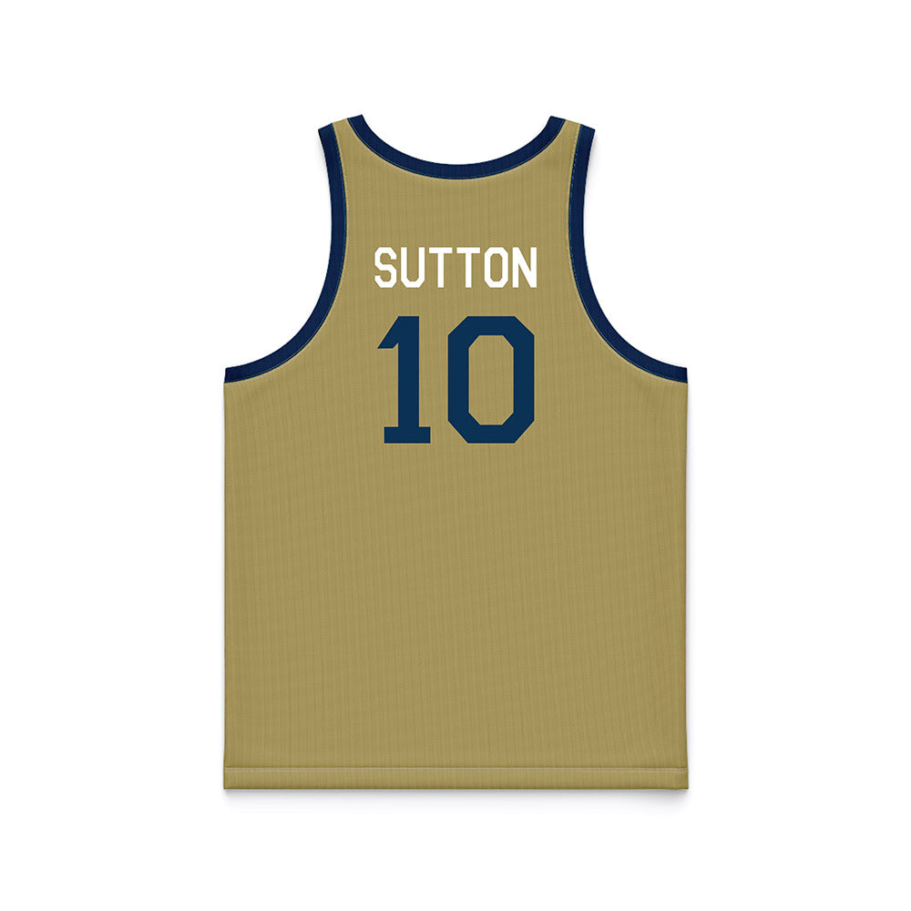 Georgia Tech - NCAA Men's Basketball : Darrions Sutton - Hardwood Reissue Basketball Jersey-1