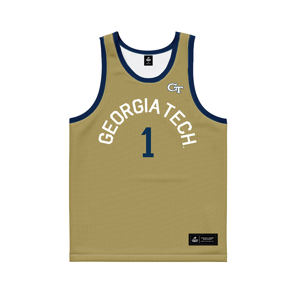 Georgia Tech - NCAA Men's Basketball : Lamar Washington - Hardwood Reissue Basketball Jersey-0