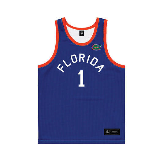 Florida - NCAA Men's Basketball : Denzel Aberdeen - Hardwood Reissue Basketball Jersey-0