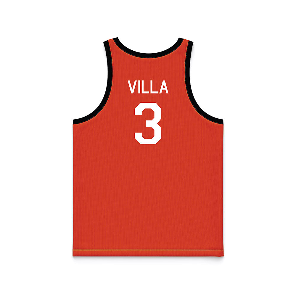 Oregon State - NCAA Women's Basketball : Jenna Villa - Hardwood Reissue Basketball Jersey-1