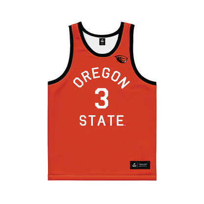 Oregon State - NCAA Women's Basketball : Jenna Villa - Hardwood Reissue Basketball Jersey-0