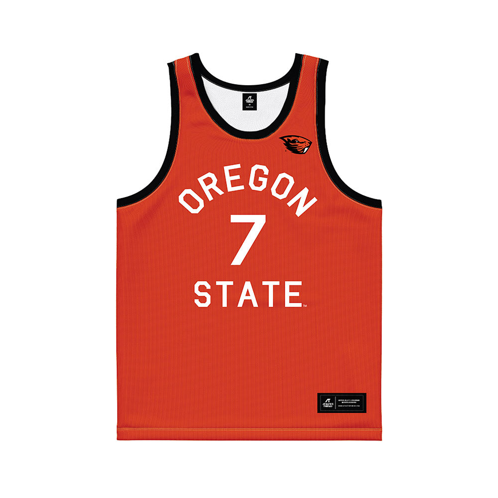 Oregon State - NCAA Women's Basketball : Lucia Navarro - Hardwood Reissue Basketball Jersey-0