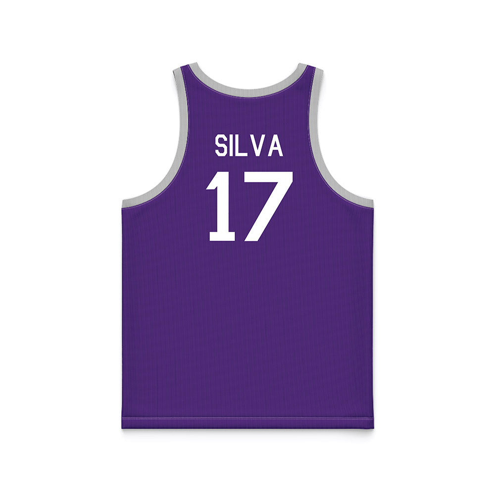 TCU - NCAA Women's Basketball : Clara Silva - Purple Hardwood Basketball Jersey-1