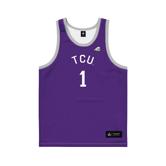 TCU - NCAA Women's Basketball : Taylor Bigby - Purple Hardwood Basketball Jersey-0