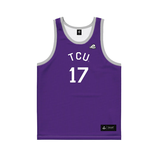 TCU - NCAA Women's Basketball : Clara Silva - Purple Hardwood Basketball Jersey-0