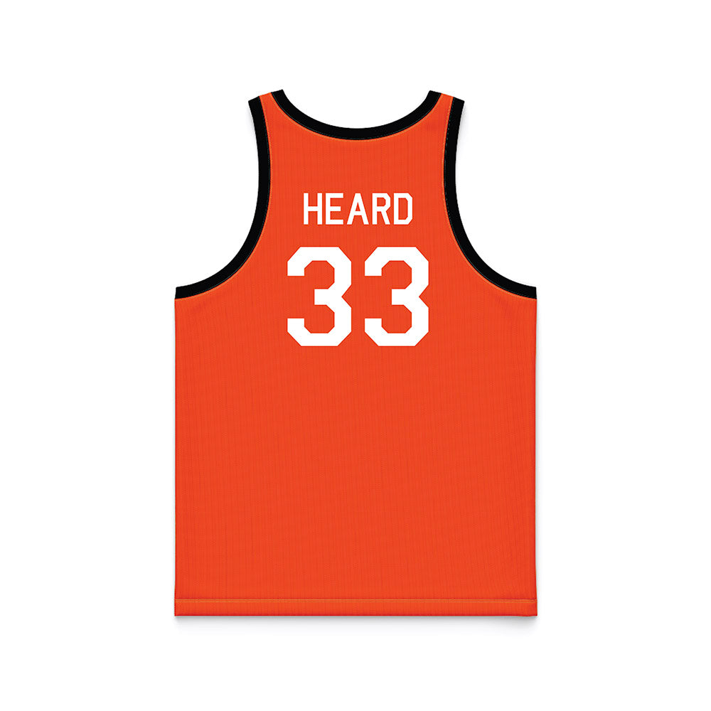 Oklahoma State - NCAA Women's Basketball : Tyla Heard - Orange Hardwood Basketball Jersey-1