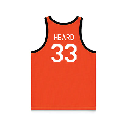 Oklahoma State - NCAA Women's Basketball : Tyla Heard - Orange Hardwood Basketball Jersey-1