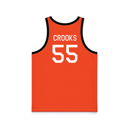 Oklahoma State - NCAA Women's Basketball : Audi Crooks - Orange Hardwood Basketball Jersey-1