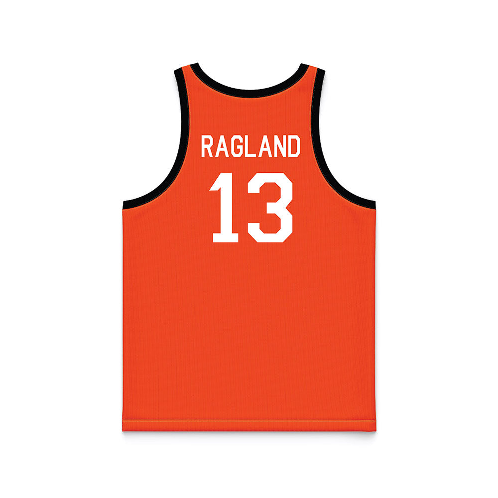 Oklahoma State - NCAA Men's Basketball : Mekhi Ragland - Orange Hardwood Basketball Jersey-1