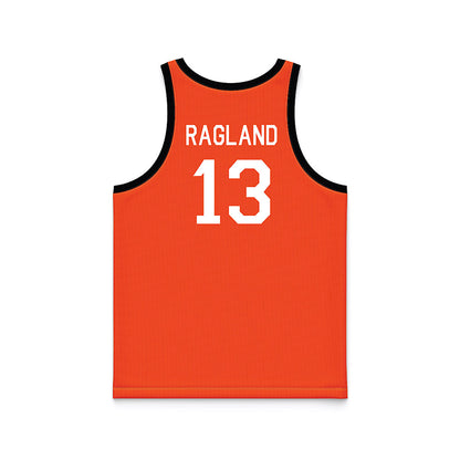Oklahoma State - NCAA Men's Basketball : Mekhi Ragland - Orange Hardwood Basketball Jersey-1