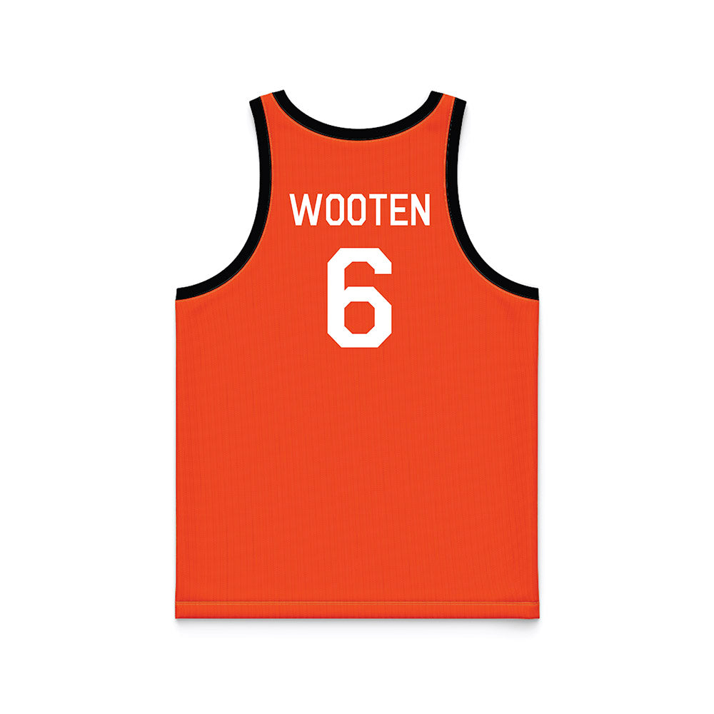 Oklahoma State - NCAA Women's Basketball : Jadyn Wooten - Orange Hardwood Basketball Jersey-1