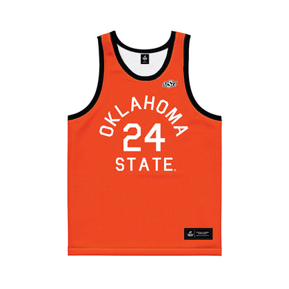 Oklahoma State - NCAA Men's Basketball : Ryan Crotty - Orange Hardwood Basketball Jersey-0