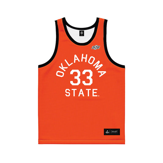 Oklahoma State - NCAA Women's Basketball : Tyla Heard - Orange Hardwood Basketball Jersey-0