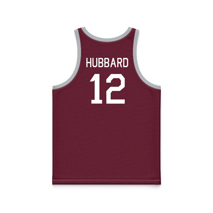 Mississippi State - NCAA Men's Basketball : Josh Hubbard - Maroon Hardwood Basketball Jersey-1