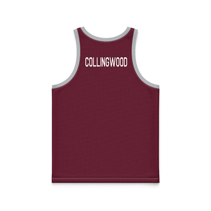 Mississippi State - NCAA Men's Basketball : Jalyn Collingwood - Maroon Hardwood Basketball Jersey-1