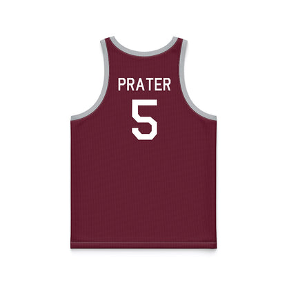 Mississippi State - NCAA Women's Basketball : Chandler Prater - Maroon Hardwood Basketball Jersey-1
