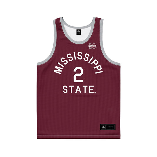 Mississippi State - NCAA Women's Basketball : Destiney McPhaul - Maroon Hardwood Basketball Jersey-0