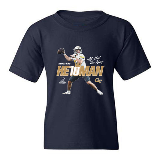 Georgia Tech - NCAA Football : Haynes King - Heisman Youth T-Shirt-0