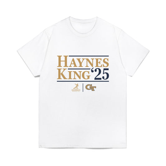 Georgia Tech - NCAA Football : Haynes King - Heisman Campaign Tee Comfort Colors T-Shirt-0