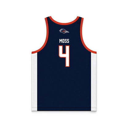 UTSA - NCAA Men's Basketball : Brent Moss - Navy Basketball Jersey-1