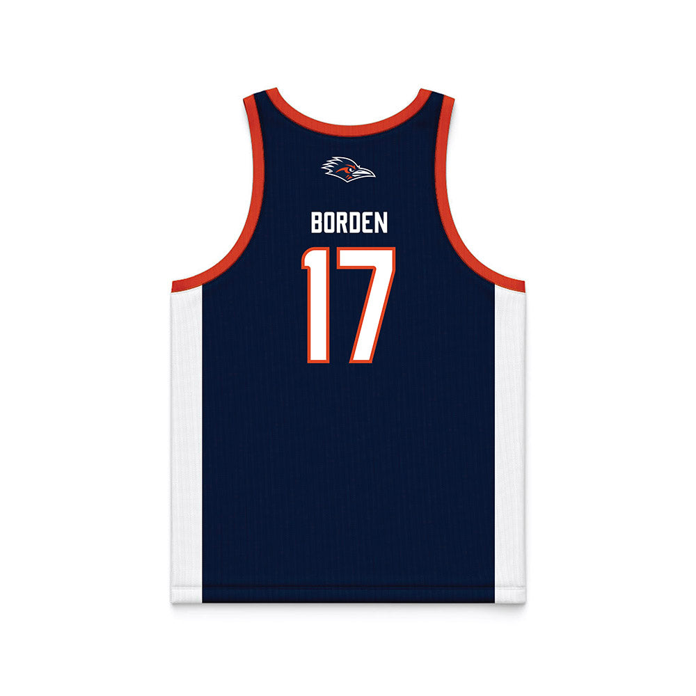 UTSA - NCAA Men's Basketball : Stanley Borden - Navy Basketball Jersey-1