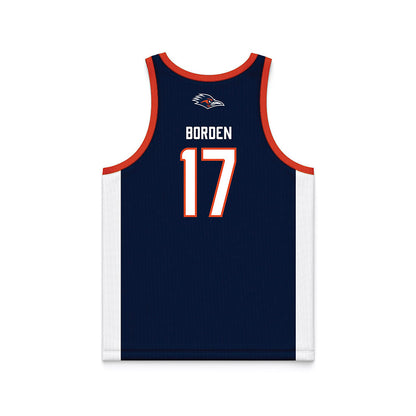 UTSA - NCAA Men's Basketball : Stanley Borden - Navy Basketball Jersey-1